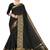 Leeza Store Women's Cotton Silk Golden Zari Border Jacquard Woven Plain Solid Saree with Unstitched Blouse Piece