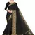Leeza Store Women's Cotton Silk Golden Zari Border Jacquard Woven Plain Solid Saree with Unstitched Blouse Piece