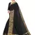 Leeza Store Women's Cotton Silk Golden Zari Border Jacquard Woven Plain Solid Saree with Unstitched Blouse Piece