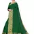 Leeza Store Women's Cotton Silk Golden Zari Border Jacquard Woven Plain Solid Saree with Unstitched Blouse Piece