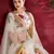 Glamorous Cream Pearl, Dori and Sequins Embroidered Art Silk Fabric Lehenga choli for festival