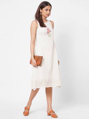 Off-white embroidered flex short-dresses 5