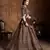 Mesmerizing Maroon Zari & Glitter Sequins Embroidered Art Silk Semi Stitched wedding Lehenga