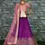Pleasant Purple Sequins Embroidered Silk Wedding & Party Wear Lehenga