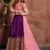 Pleasant Purple Sequins Embroidered Silk Wedding & Party Wear Lehenga