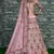 Captivating Baby Pink Dori, Zari and Thread Embroidered Silk Bridal Lehenga