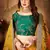 Yellow & Green Colored Dori, Zari, and Sequins embroidered & Digital Floral Printed organza party wear Lehenga