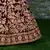 Exquisite Maroon Thread, Dori & Sequins Embroidered Velvet Semi Stitched bridal lehenga