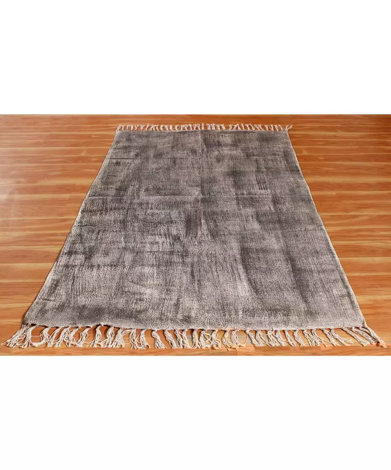 6x6 Ft Handmade Cotton Dhurrie Area Rugs Hand Block Printed Rug Outdoor Yoga Carpet Flatwoven