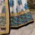 Botanical Blue Flower Butta printed & Dori and Sequins embroidered Art Silk Wedding Lehenga