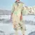Cream printed cotton salwar