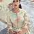 Cream printed cotton salwar