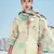 Cream printed cotton salwar