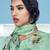 Green printed cotton salwar
