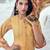 Yellow printed cotton salwar