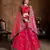 Heavenly Pink Dori, Zari, Thread and Glitter Sequins Embroidered Mulbury Silk Semi Stitched Ceremonial Lehenga