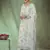 Off white embroidered jacquard salwar