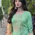 Green embroidered cotton salwar
