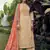 Beige embroidered cotton salwar