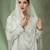 Off white embroidered jacquard salwar