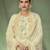 Yellow embroidered jacquard salwar