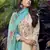 Cream embroidered cotton salwar