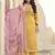 Yellow embroidered cotton salwar