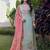 Turquoise embroidered cotton salwar