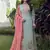 Turquoise embroidered cotton salwar