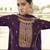 Purple embroidered chiffon salwar