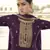 Purple embroidered chiffon salwar