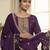 Purple embroidered chiffon salwar
