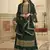 Green embroidered chiffon salwar