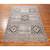 4x4 Ft Boho Rug Hand Made Cotton Dhurrie Area Rug Flatweave Brown Color Carpet