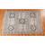4x4 Ft Boho Rug Hand Made Cotton Dhurrie Area Rug Flatweave Brown Color Carpet