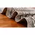 5x5 Ft Boho Rug Hand Made Cotton Dhurrie Area Rug Flatweave Brown Color Carpet