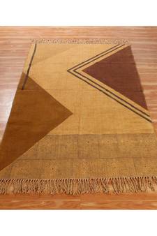 2.6x8 Ft Pure Cotton Carpet Handmade Area Rug Indoor Floor Decor Rug Flat Weave