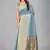Light blue woven silk saree with blouse