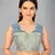 Light blue woven silk saree with blouse