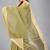 Light green woven silk saree with blouse
