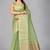 Green woven silk saree with blouse