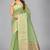 Green woven silk saree with blouse