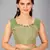 Green woven silk saree with blouse