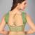 Green woven silk saree with blouse
