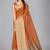 Brown woven silk saree with blouse