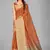 Brown woven silk saree with blouse