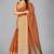 Brown woven silk saree with blouse