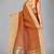 Brown woven silk saree with blouse