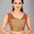 Brown woven silk saree with blouse