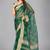 Green woven silk saree with blouse
